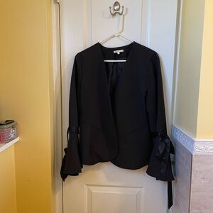 Vintage 1990s Black Bell Sleeve Jacket